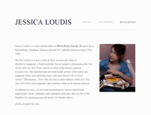 Tablet Screenshot of jessicaloudis.com
